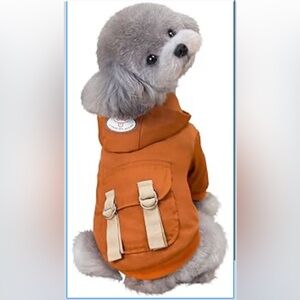 Brabtod Waterproof Dog Winter Jacket W/Harness Built In, Pet Snowsuit XS/436-10